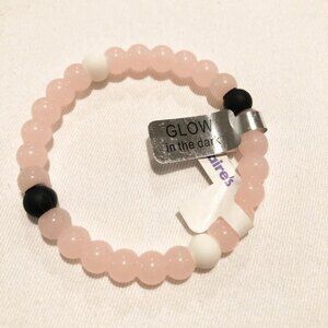 Claire's Pink Glow in the Dark Rubber Bracelet